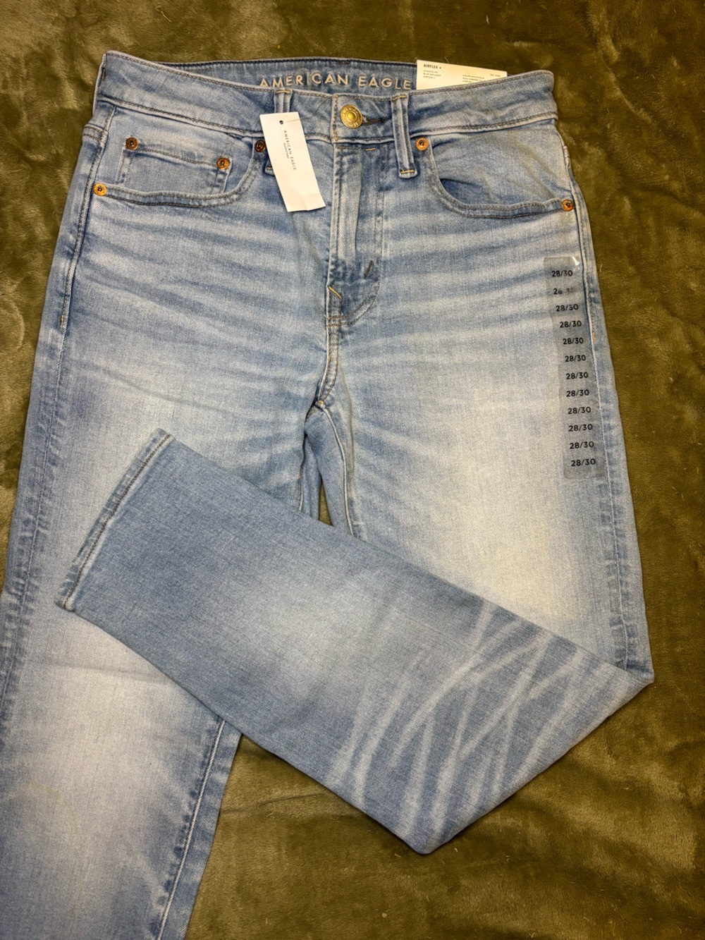 American Eagle Outfitters Men’s Slim Straight Jeans — Light Blue